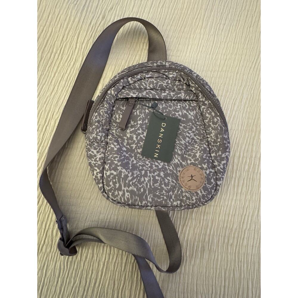 Danskin Lowry Small Sling Backpack Crossbody Handbag Purple/plum/gray New! NWT